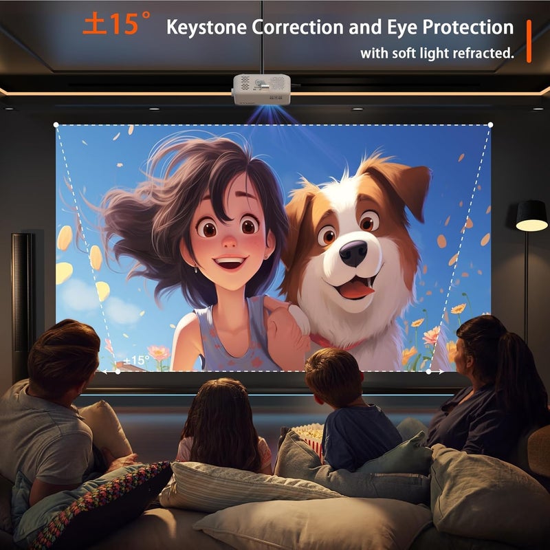 VOPLLS Mini Projector, 1080P Full HD Supported Video Projector, Portable Outdoor Home Theater Movie Projector, 50% Zoom, Compatible with HDMI, USB, AV, Smartphone/Tablet/Laptop (Small Projector) - Image 5